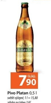 Pivo světlé výčepní 10° Platan