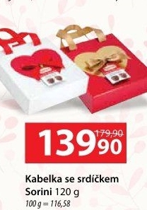 Bonboniéra kabelka se srdíčky Sorini