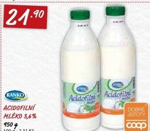 Mléko acidofilní Ranko