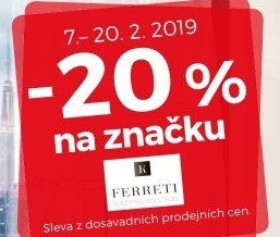 -20% na značku Ferreti