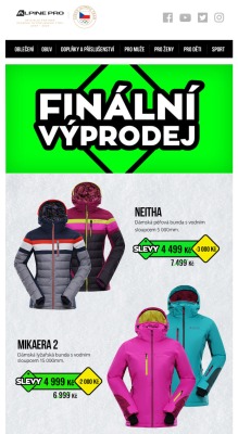 akční leták ALPINE PRO 30.1.2019-15.2.2019