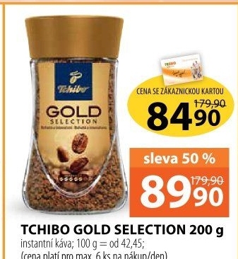 Instantní káva Tchibo Gold Selection