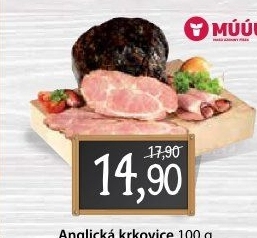 Anglická krkovice Maso uzeniny Písek