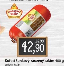 Šunkový salám zauzený Vodňanské kuře