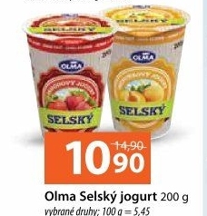 Jogurt selský ochucený Olma