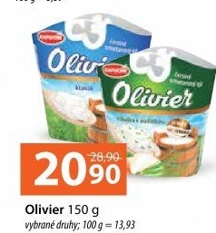 Sýr čerstvý smetanový ochucený Olivier Kapucín