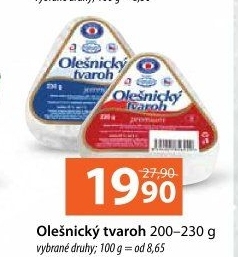 Tvaroh Olešnický Moravia