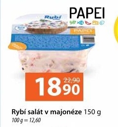 Rybí salát v majonéze Lahůdky Papei