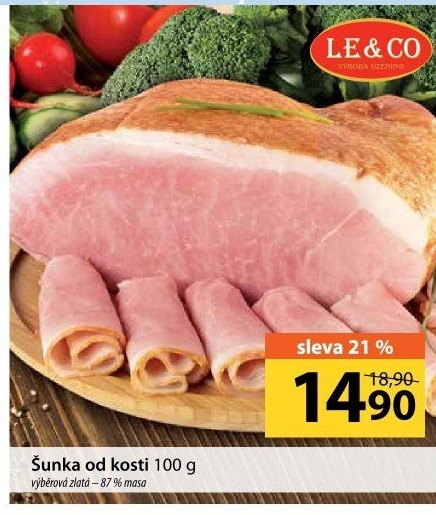 Šunka od kosti výběrová zlatá LE&amp