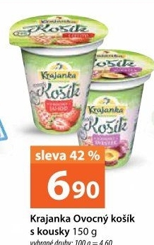 Jogurt ochucený Ovocný košík Krajanka