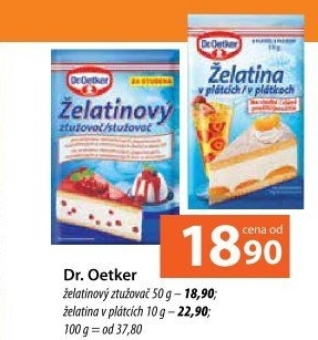 Želatinový ztužovač Dr. Oetker