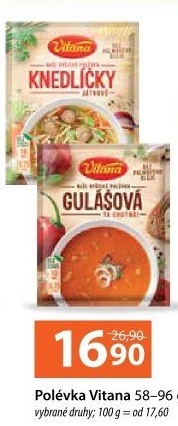 Instantní polévky Vitana