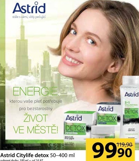 Krém pleťový City Life Detox OF10 Astrid