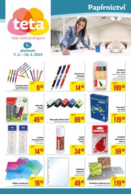 akční leták Teta drogerie 7.2.2019-18.2.2019