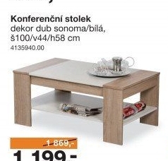 Konferenční stolek FINLEY vícebarevná