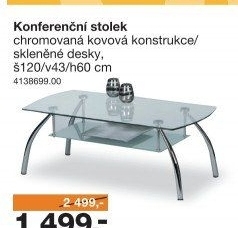 Konferenční stolek SPIDER průhledná
