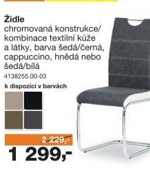 Jídelní židle AZURA šedá