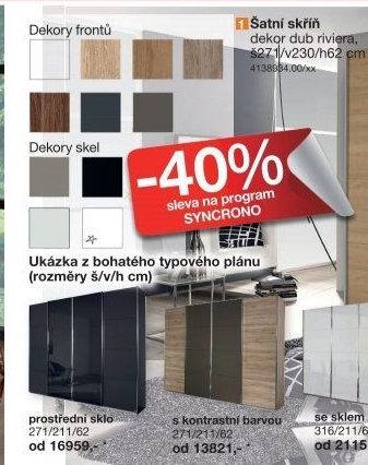 Šatní skříň SYNCRONO