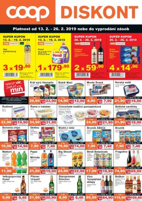 akční leták COOP 13.2.2019-26.2.2019