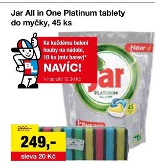 Kapsle do myčky Platinum Jar