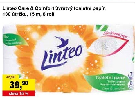 Toaletní papír 3vrstvý Linteo