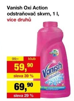 Odstraňovač skvrn gelový Vanish Oxi Action