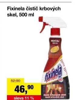 Čistič na krbová skla Fixinela