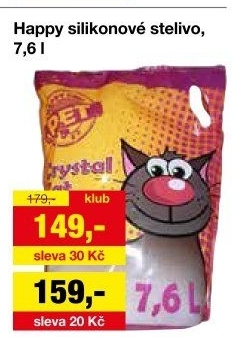 Stelivo pro kočky silikátové Happy Cool Pet