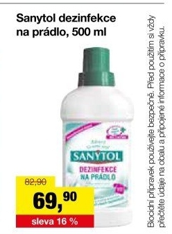 Dezinfekční čistič na prádlo Sanytol