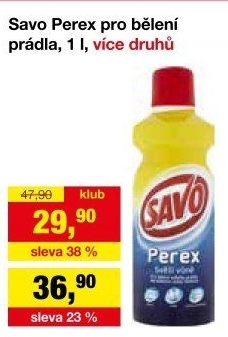 Prací prostředek Perex Savo
