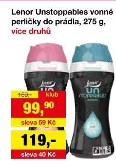 Vonné perličky do pračky Lenor UNstoppables