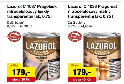 LAZUROL NITROCELULOZOVÝ