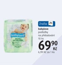 Přebalovací podložky Babylove
