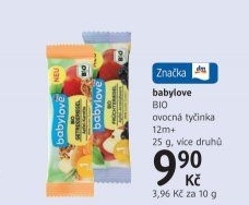Tyčinka ovocná bio Babylove