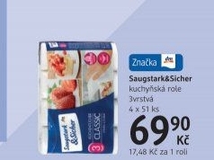 Utěrky kuchyňské 3vrstvé Saugstark&amp