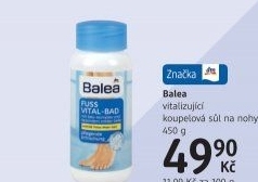 Sůl koupelová na nohy Balea