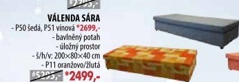 Válenda SÁRA šedá