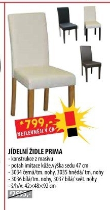 Židle PRIMA černá 3034