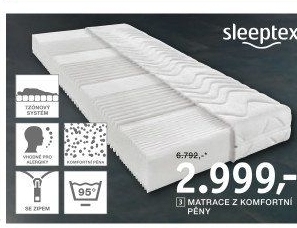 MATRACE Z KOMFORTNÍ PĚNY