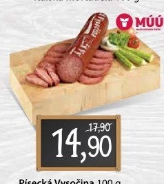 Salám Vysočina písecká Maso uzeniny Písek