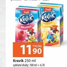 Nápoj mléko ochucené Kravík Tatra