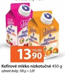 Kefírové mléko ochucené Mlékárna Valašské Meziříčí