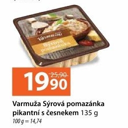 Pikantní sýrová pomazánka s česnekem Varmuža