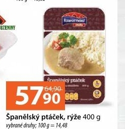 Španělský ptáček s rýží Vltavotýnské lahůdky