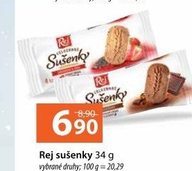 Sušenky celozrnné Rej