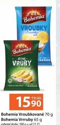 Chipsy vroubkované Bohemia Chips