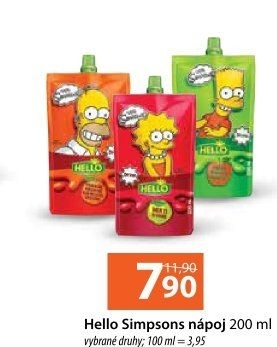Ovocný nápoj v kapsičce Simpsons Hello