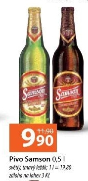 Pivo světlý ležák Samson