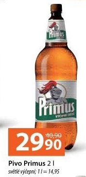 Pivo světlé výčepní 10° Primus
