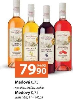 Vinný nápoj medový ovocný Vinařství Annovino Lednice